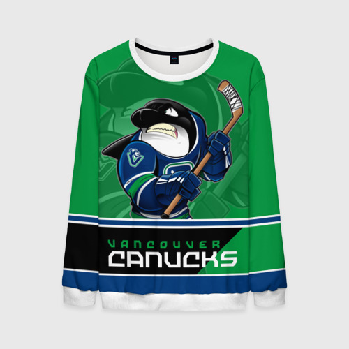 Мужской свитшот 3D Vancouver Canucks, цвет белый