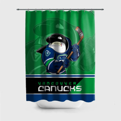 Штора 3D для ванной Vancouver Canucks