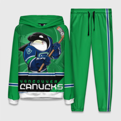 Женский костюм с толстовкой 3D Vancouver Canucks