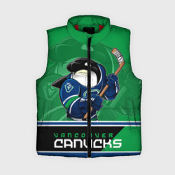 Женский жилет утепленный 3D Vancouver Canucks