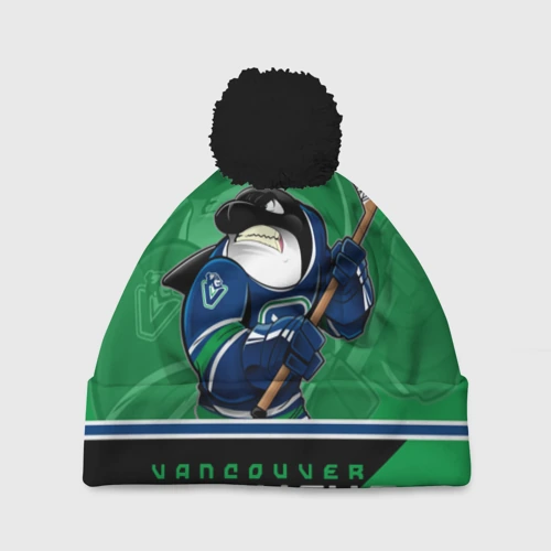 Шапка 3D c помпоном Vancouver Canucks