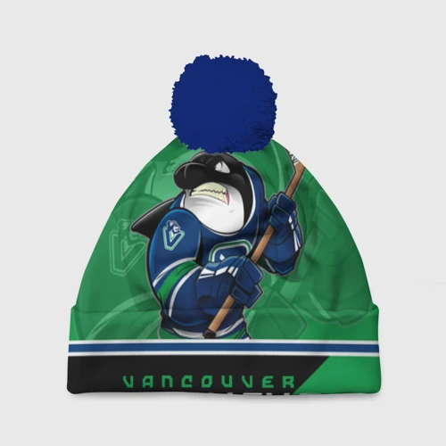 Шапка 3D c помпоном Vancouver Canucks