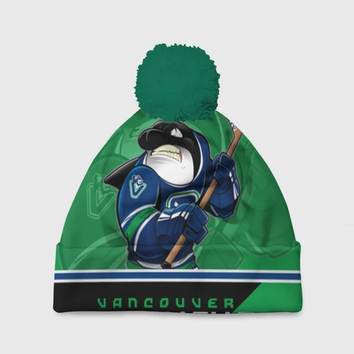 Шапка 3D c помпоном Vancouver Canucks
