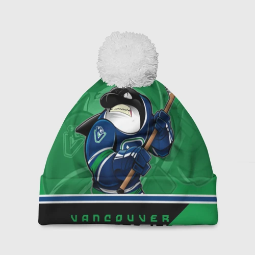 Шапка 3D c помпоном Vancouver Canucks