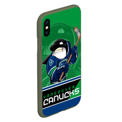 Чехол для iPhone XS Max матовый Vancouver Canucks - фото 2