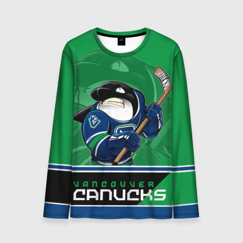 Мужской лонгслив 3D Vancouver Canucks, цвет 3D печать