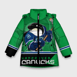 Зимняя куртка для девочек 3D Vancouver Canucks