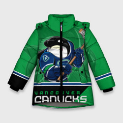 Зимняя куртка для девочек 3D Vancouver Canucks