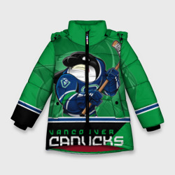 Зимняя куртка для девочек 3D Vancouver Canucks