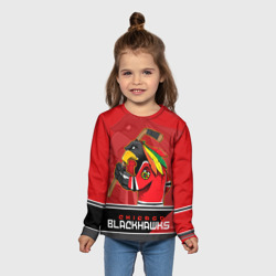 Детский лонгслив 3D Chicago Blackhawks - фото 2