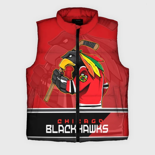 Мужской жилет утепленный 3D Chicago Blackhawks