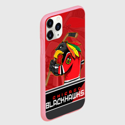 Чехол для iPhone 11 Pro Max матовый Chicago Blackhawks - фото 2