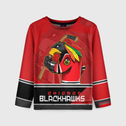 Детский лонгслив 3D Chicago Blackhawks