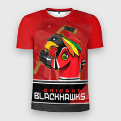 Мужская футболка 3D Slim Chicago Blackhawks