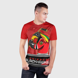 Мужская футболка 3D Slim Chicago Blackhawks - фото 2