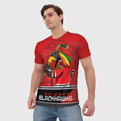 Мужская футболка 3D Chicago Blackhawks - фото 2