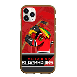 Чехол для iPhone 11 Pro Max матовый Chicago Blackhawks