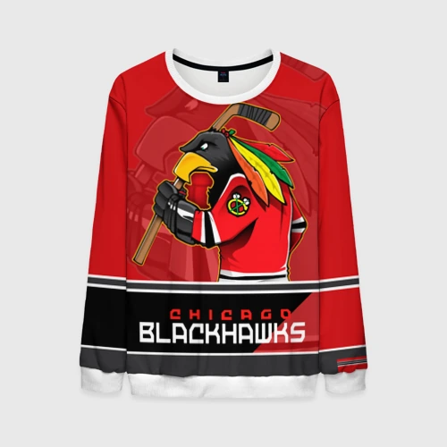 Мужской свитшот 3D Chicago Blackhawks
