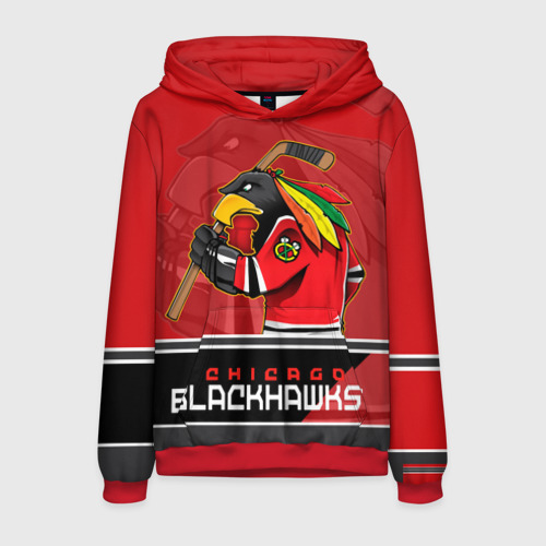 Мужская толстовка 3D Chicago Blackhawks, цвет красный