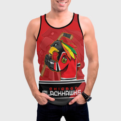 Мужская майка 3D Chicago Blackhawks - фото 2