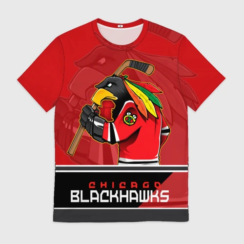 Мужская футболка 3D Chicago Blackhawks
