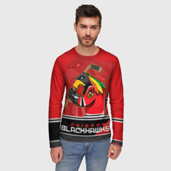 Мужской лонгслив 3D Chicago Blackhawks - фото 2