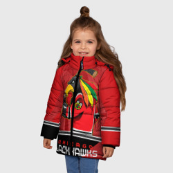 Зимняя куртка для девочек 3D Chicago Blackhawks - фото 2