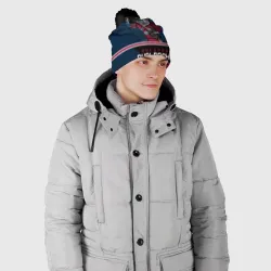 Шапка 3D c помпоном Colorado Avalanche - фото 2