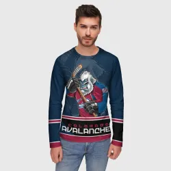 Мужской лонгслив 3D Colorado Avalanche - фото 3