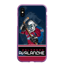 Чехол для iPhone XS Max матовый Colorado Avalanche