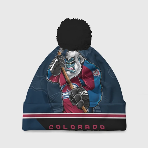 Шапка 3D c помпоном Colorado Avalanche