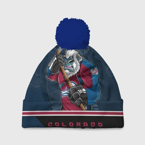 Шапка 3D c помпоном Colorado Avalanche