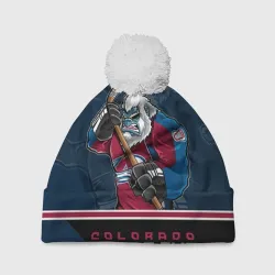 Шапка 3D c помпоном Colorado Avalanche