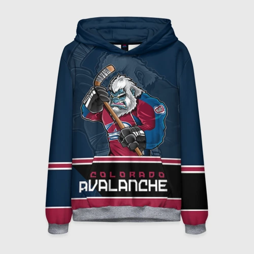 Мужская толстовка 3D Colorado Avalanche