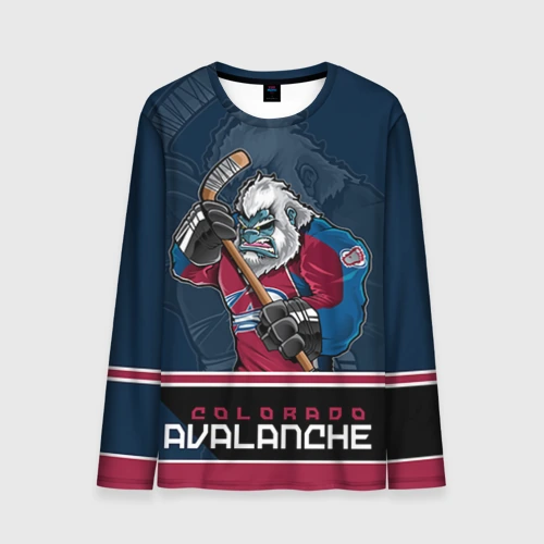 Мужской лонгслив 3D Colorado Avalanche