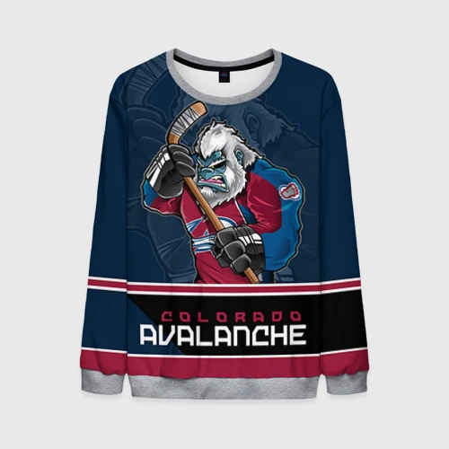 Мужской свитшот 3D Colorado Avalanche