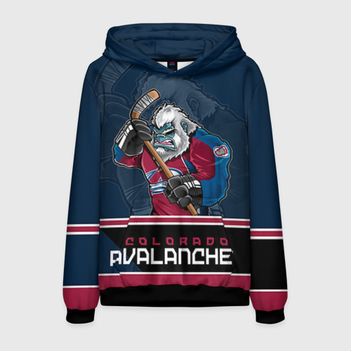 Мужская толстовка 3D Colorado Avalanche, цвет черный