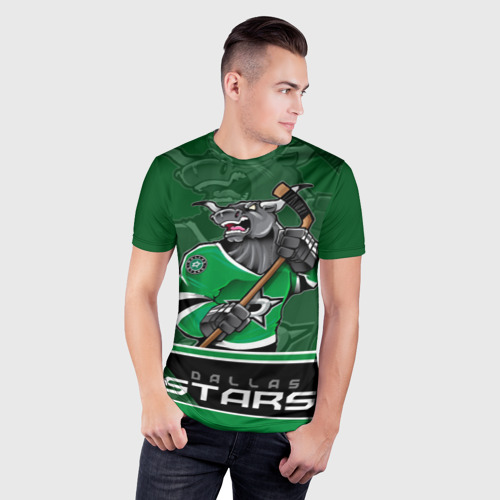 Мужская футболка 3D Slim Dallas Stars, цвет 3D печать - фото 3