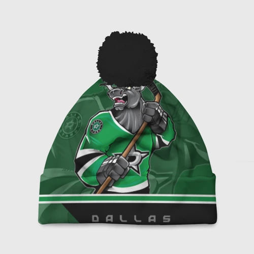 Шапка 3D c помпоном Dallas Stars