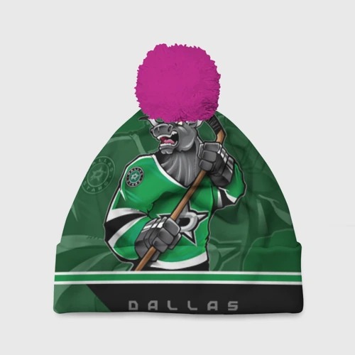 Шапка 3D c помпоном Dallas Stars