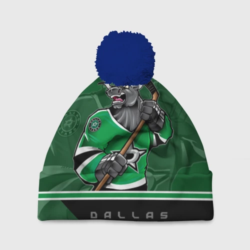 Шапка 3D c помпоном Dallas Stars