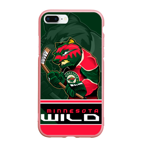 Чехол для iPhone 7Plus/8 Plus матовый Minnesota Wild, цвет баблгам