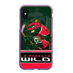 Чехол для iPhone XS Max матовый Minnesota Wild