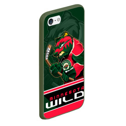 Чехол для iPhone 5/5S матовый Minnesota Wild - фото 2