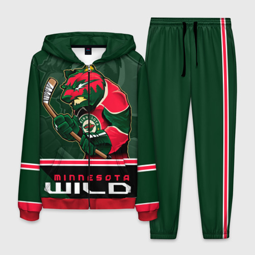 Мужской костюм 3D Minnesota Wild, цвет красный