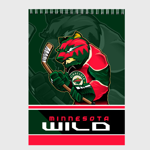 Скетчбук Minnesota Wild, цвет белый