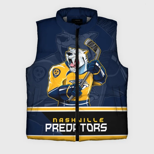 Мужской жилет утепленный 3D Nashville Predators