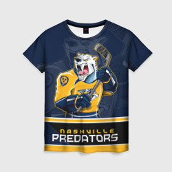 Женская футболка 3D Nashville Predators