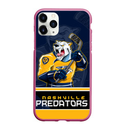 Чехол для iPhone 11 Pro Max матовый Nashville Predators