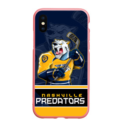 Чехол для iPhone XS Max матовый Nashville Predators